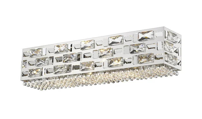 Z-Lite 912-5V-CH Aludra Five Light Vanity, Chrome