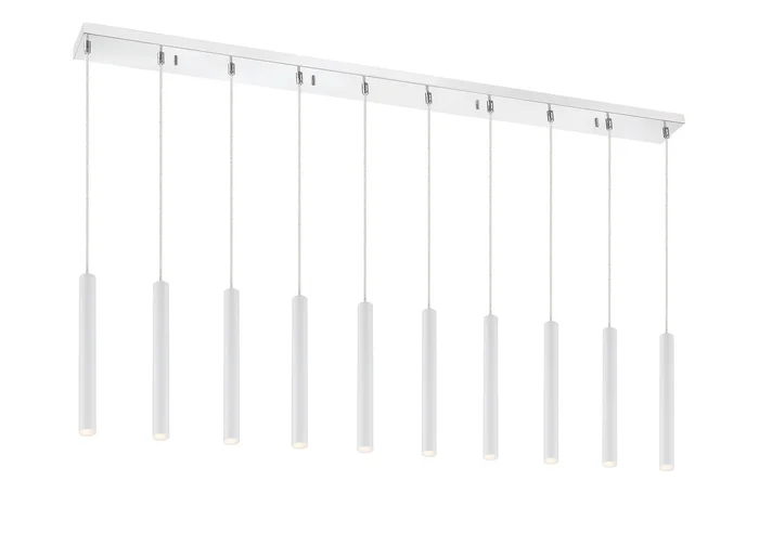 Z-Lite 917MP12-WH-LED-10LCH Forest LED Island Pendant, Chrome