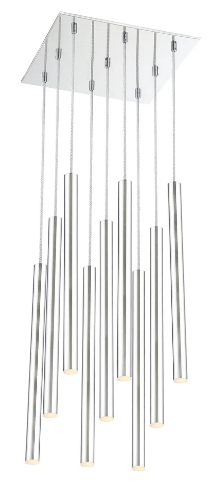 Z-Lite 917MP24-CH-LED-9SCH Forest LED Island Pendant, Chrome