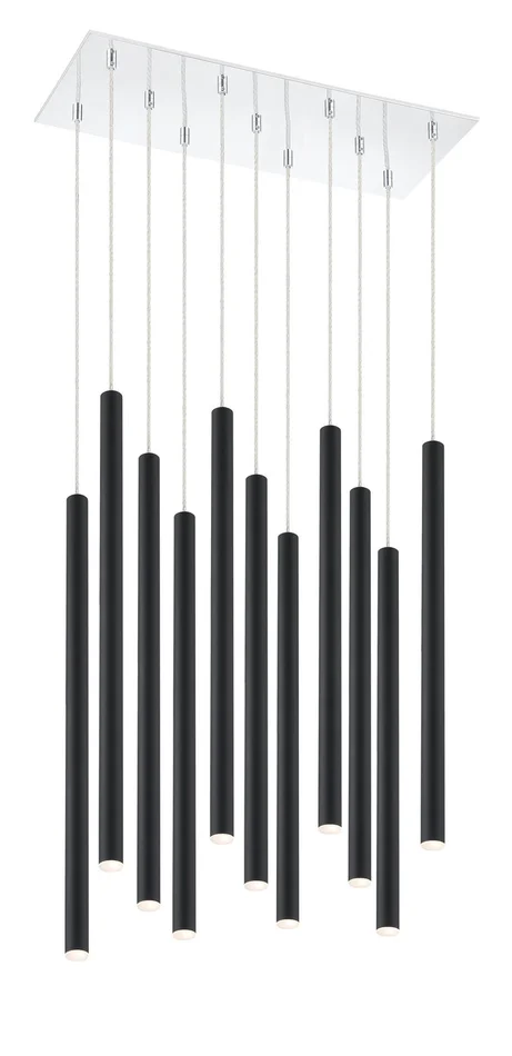 Z-Lite 917MP24-MB-LED-11LCH Forest LED Island Pendant, Chrome