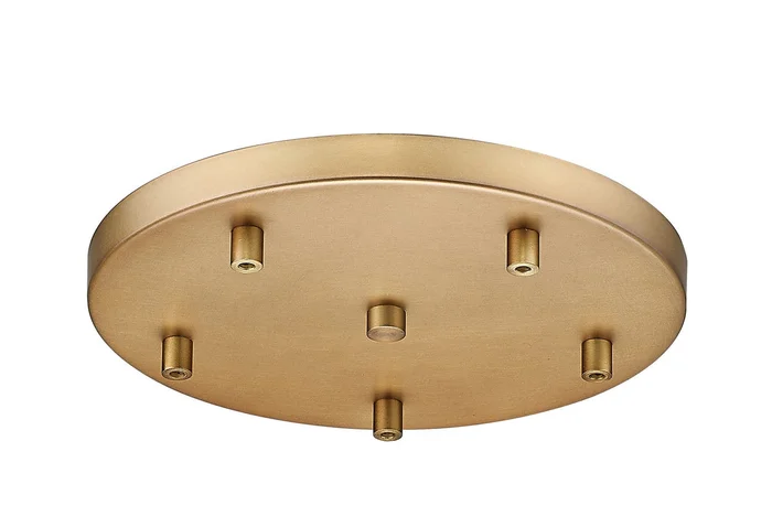Z-Lite CP1205R-RB Multi Point Canopy Five Light Ceiling Plate, Rubbed Brass