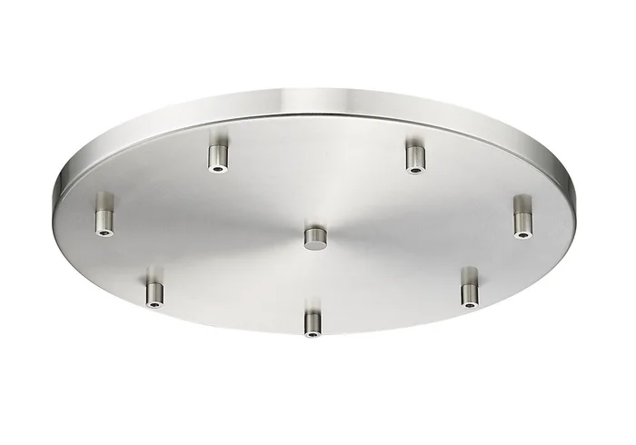 Z-Lite CP1807R-BN Multi Point Canopy Seven Light Ceiling Plate, Brushed Nickel