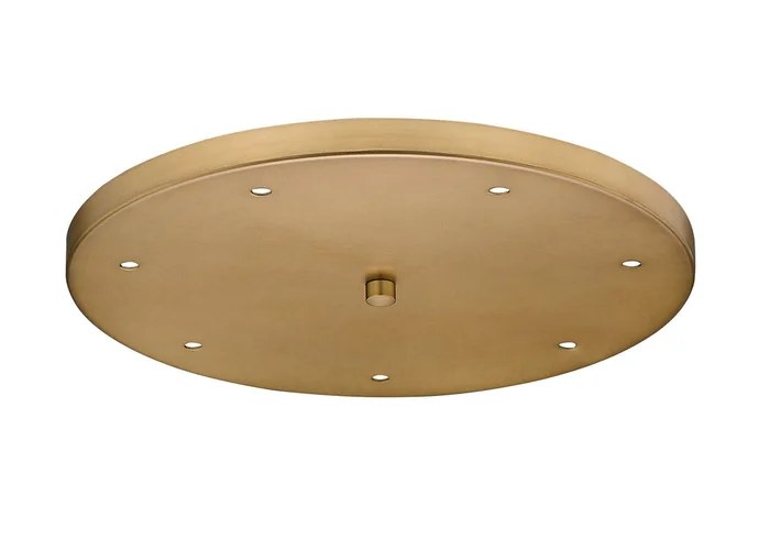 Z-Lite CP1807R-RB Multi Point Canopy Seven Light Ceiling Plate, Rubbed Brass