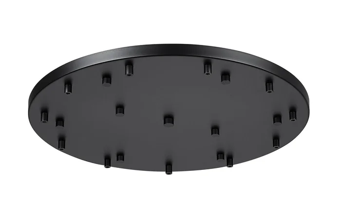 Z-Lite CP2411R-MB Multi Point Canopy 11 Light Ceiling Plate, Matte Black