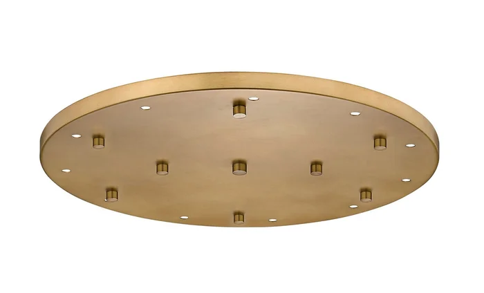 Z-Lite CP2411R-RB Multi Point Canopy 11 Light Ceiling Plate, Rubbed Brass