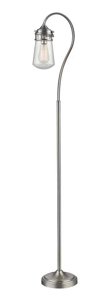 Z-Lite FL120-BN Celeste One Light Floor Lamp, Brushed Nickel