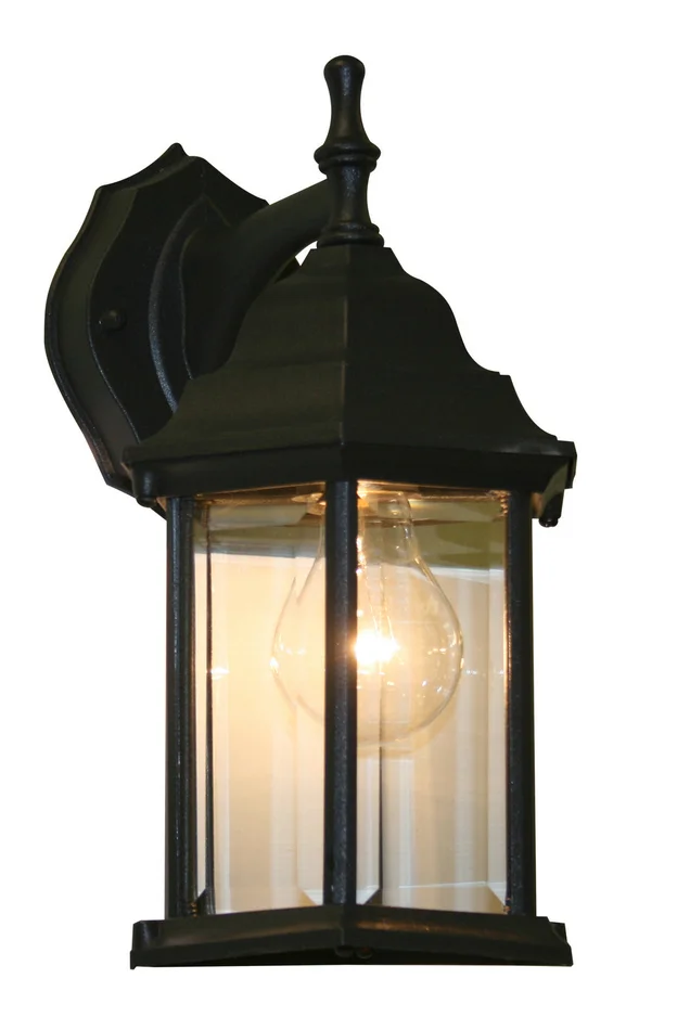 Z-Lite T21BK Waterdown One Light Outdoor Wall Sconce, Black