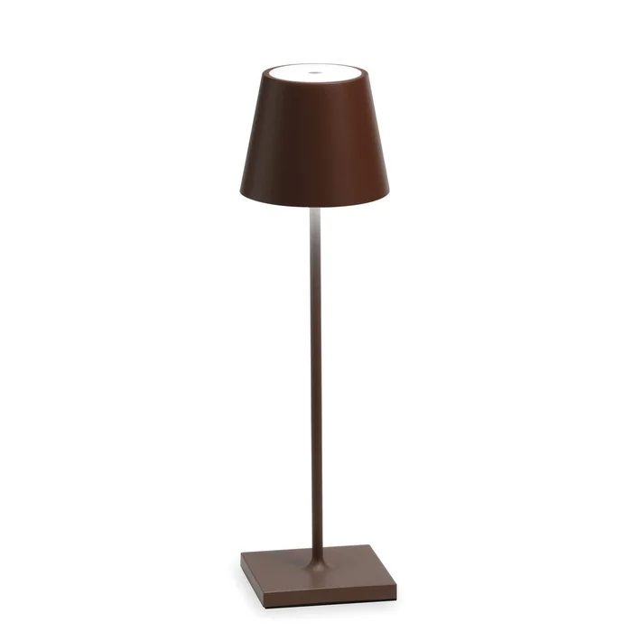 Zafferano LD0340R4 Poldina Pro LED Table Lamp, Rust