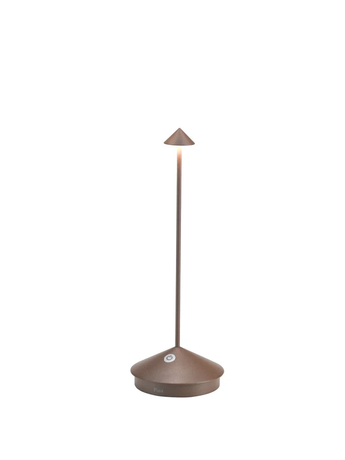 Zafferano LD0650R4 Pina LED Table Lamp, Rust