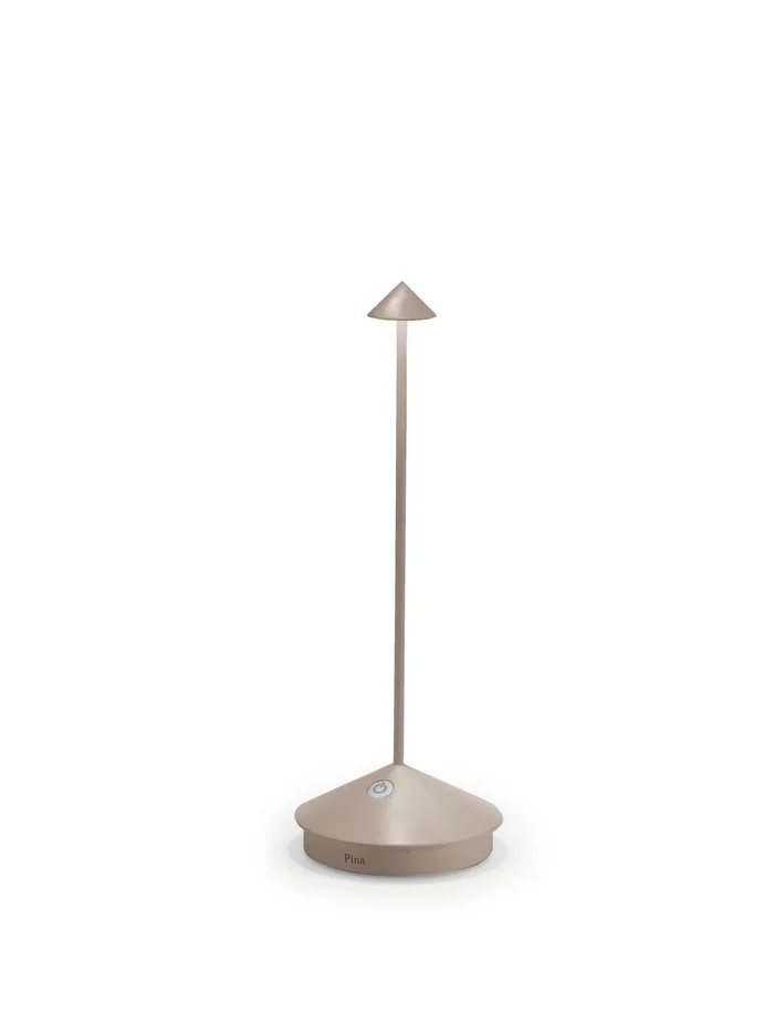Zafferano LD0650S4 Pina LED Table Lamp, Sand