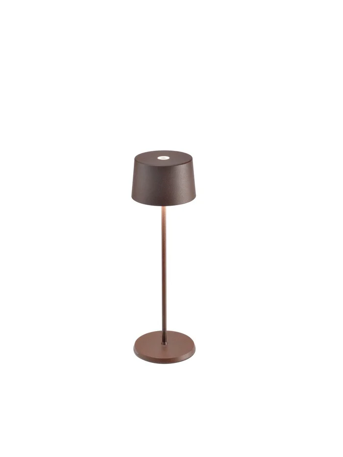 Zafferano LD0850R4 Olivia LED Table Lamp, Rust