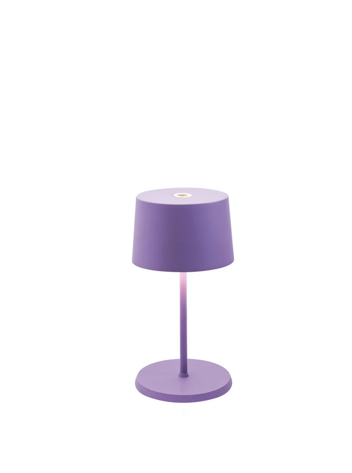 Zafferano LD0860L4 Olivia LED Table Lamp, Lilac