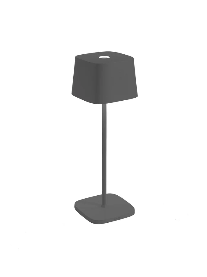 Zafferano LD0870N4 Ofelia LED Table Lamp, Dark Grey