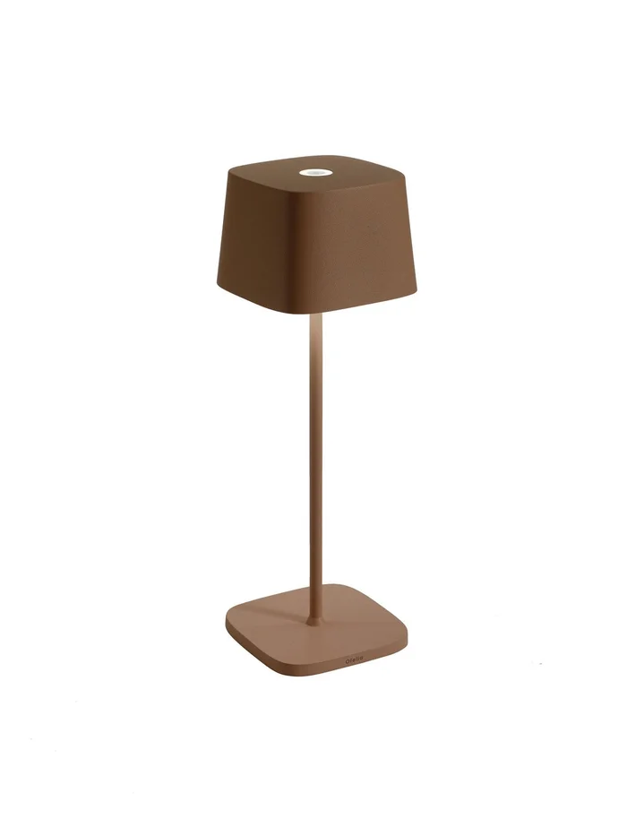 Zafferano LD0870R4 Ofelia LED Table Lamp, Rust